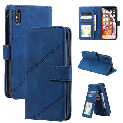 Skin Feel Business Horizontal Flip PU Leather Case with Holder & Multi-Card Slots & Wallet & Lanyard & Photo Frame, For iPhone XS Max, For iPhone 8 Plus / 7 Plus, For iPhone SE 2022 / SE 2020 / 8 / 7