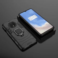 For OnePlus 7T Shockproof PC + TPU Case with Magnetic Ring Holder, For OnePlus 7T