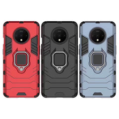 For OnePlus 7T Shockproof PC + TPU Case with Magnetic Ring Holder, For OnePlus 7T