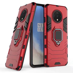 For OnePlus 7T Shockproof PC + TPU Case with Magnetic Ring Holder, For OnePlus 7T