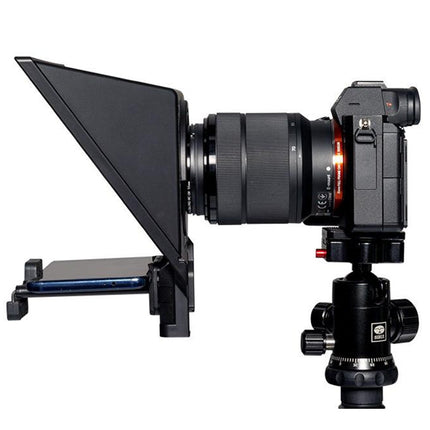 FEELWORLD TP2 Portable Teleprompter with Bluetooth Remote Control Lens Adapter Ring For SLR Camera, TP2