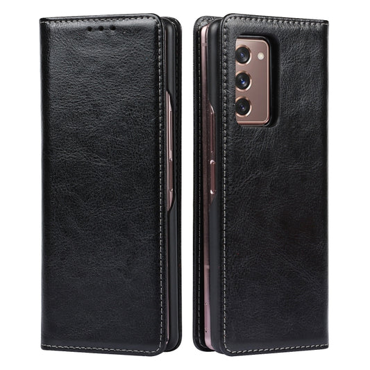 2 In 1 Crazy Horse Texture Split Horizontal Flip Leather Case with Holder & Card Slot, For Samsung Galaxy Z Fold2 5G