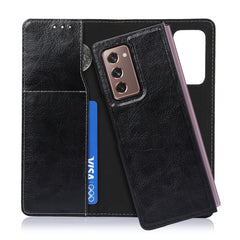 2 In 1 Crazy Horse Texture Split Horizontal Flip Leather Case with Holder & Card Slot, For Samsung Galaxy Z Fold2 5G