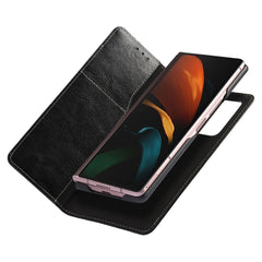 2 In 1 Crazy Horse Texture Split Horizontal Flip Leather Case with Holder & Card Slot, For Samsung Galaxy Z Fold2 5G