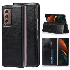 2 In 1 Crazy Horse Texture Split Horizontal Flip Leather Case with Holder & Card Slot, For Samsung Galaxy Z Fold2 5G