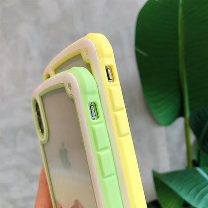 Candy-Colored TPU Transparent Shockproof Case, For iPhone X / XS, For iPhone XR, For iPhone XS Max