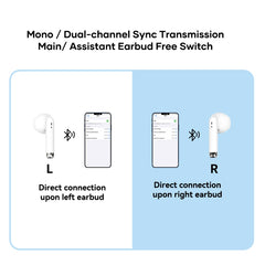 ROCK EB300 Bluetooth 5.1 TWS Stereo Wireless Bluetooth Earphone