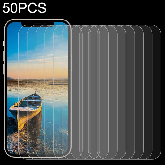 For iPhone 13 / 13 Pro 50pcs 0.26mm 9H 2.5D Tempered Glass Film, For iPhone 13 mini (50pcs), For iPhone 16e / 13 / 13 Pro  (50pcs), For iPhone 13 Pro Max (50pcs)