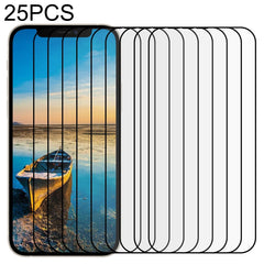 For iPhone 16e / 13 / 13 Pro 25pcs Full Glue Full Screen Tempered Glass Film, For iPhone 13 mini (25pcs), For iPhone 16e / 13 / 13 Pro  (25pcs), For iPhone 13 Pro Max (25pcs)