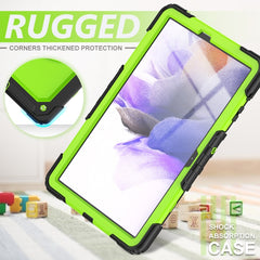 Shockproof Colorful Silicone + PC Protective Case with Holder & Shoulder Strap & Hand Strap & Pen Slot For Samsung Galaxy Tab, For Samsung Galaxy Tab S7 FE 12.4 inch 2021 SM-T730 / SM-T736B