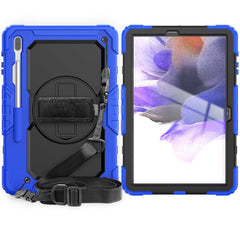 Shockproof Colorful Silicone + PC Protective Case with Holder & Shoulder Strap & Hand Strap & Pen Slot For Samsung Galaxy Tab, For Samsung Galaxy Tab S7 FE 12.4 inch 2021 SM-T730 / SM-T736B