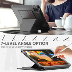 Smart B Magnetic Horizontal Flip Leather Case with 7-speed Bracket & Card Slots & Pen Slot & Sleep / Wake-up Function