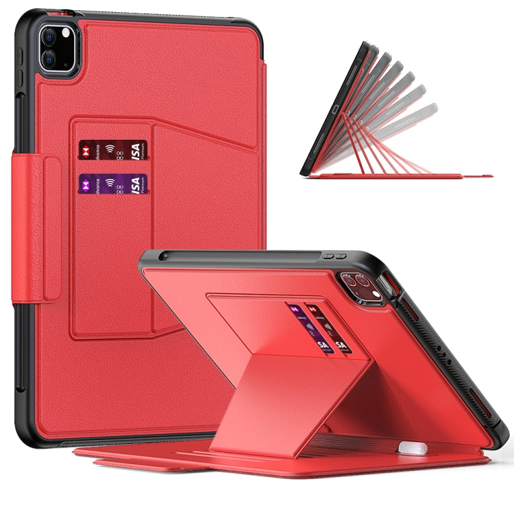 Smart B Magnetic Horizontal Flip Leather Case with 7-speed Bracket & Card Slots & Pen Slot & Sleep / Wake-up Function, For iPad Pro 11 2022 / 2021