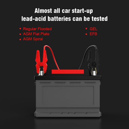 KONNWEI KW710 Car 3.2 inch 6V-24V Lead-acid Battery Tester Support 13 Languages, KW710