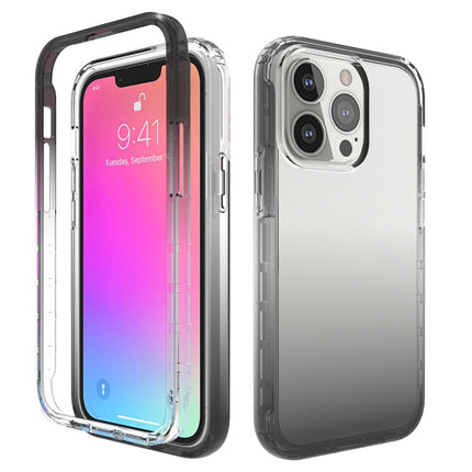 Shockproof High Transparency Two-color Gradual Change PC+TPU Candy Colors Protective Case, For iPhone 13 Pro