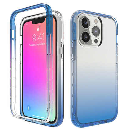 Shockproof High Transparency Two-color Gradual Change PC+TPU Candy Colors Protective Case, For iPhone 13 Pro