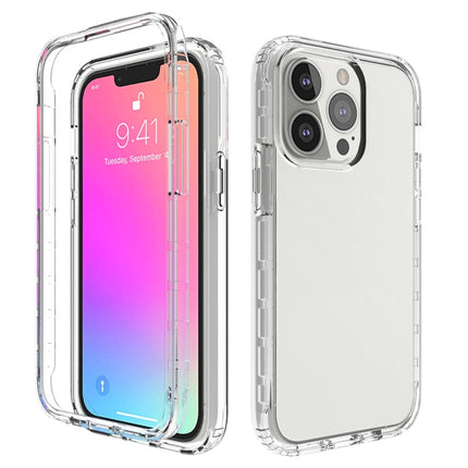 Shockproof High Transparency Two-color Gradual Change PC+TPU Candy Colors Protective Case, For iPhone 13 Pro