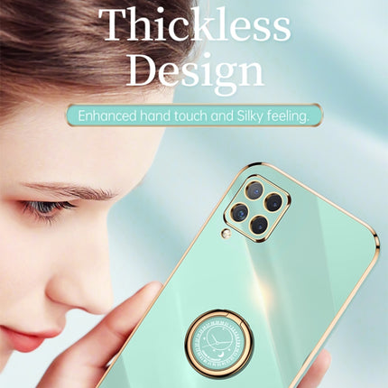 XINLI Straight Edge 6D Electroplate TPU Phone Case with Ring Holder