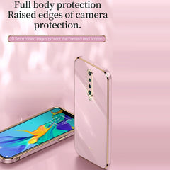 XINLI Straight Edge 6D Electroplate TPU Phone Case