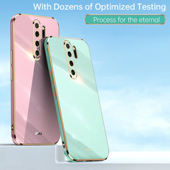 XINLI Straight Edge 6D Electroplate TPU Phone Case