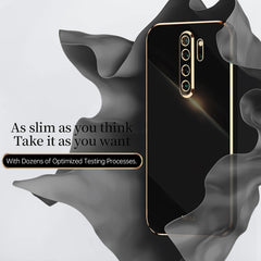 XINLI Straight Edge 6D Electroplate TPU Phone Case