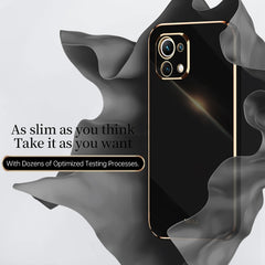 XINLI Straight Edge 6D Electroplate TPU Phone Case