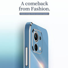 XINLI Straight Edge 6D Electroplate TPU Phone Case