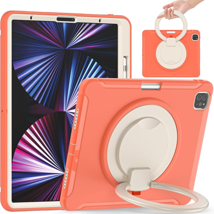 Shockproof TPU + PC Protective Case with 360 Degree Rotation Foldable Handle Grip Holder & Pen Slot, For iPad Pro 12.9 2022 / 2021