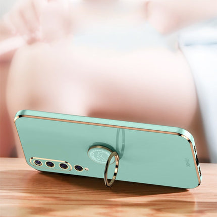 XINLI Straight Edge 6D Electroplate TPU Phone Case with Ring Holder