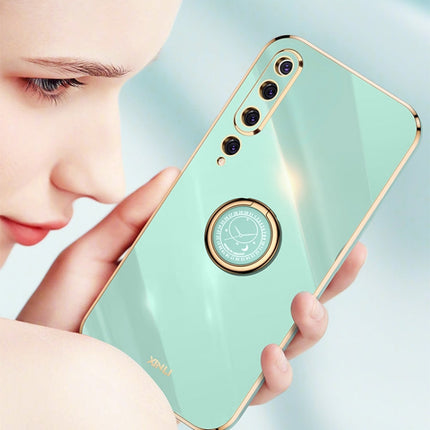 XINLI Straight Edge 6D Electroplate TPU Phone Case with Ring Holder