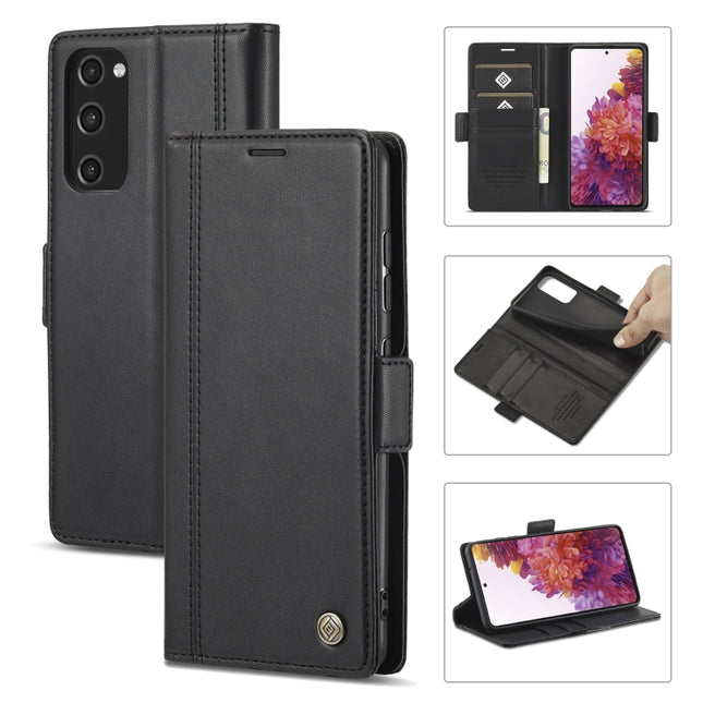 LC.IMEEKE Magnetic Buckle PU + TPU Horizontal Flip Leather Case with Holder & Card Slots & Wallet, For Samsung Galaxy S20+, For Samsung Galaxy S20 FE, For Samsung Galaxy S21 5G, For Samsung Galaxy S21+ 5G