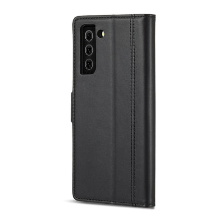 LC.IMEEKE Magnetic Buckle PU + TPU Horizontal Flip Leather Case with Holder & Card Slots & Wallet, For Samsung Galaxy S21 FE 5G