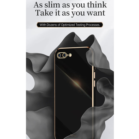 XINLI Straight Edge 6D Electroplate TPU Phone Case, For iPhone 6 / 6s, For iPhone 6 Plus / 6s Plus, For iPhone SE 2022 / SE 2020 / 8 / 7