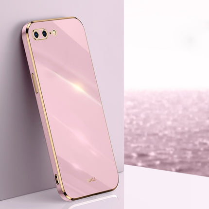 XINLI Straight Edge 6D Electroplate TPU Phone Case, For iPhone XS Max, For iPhone 8 Plus / 7 Plus, For iPhone 12 Pro