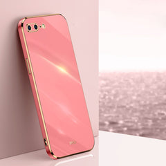 XINLI Straight Edge 6D Electroplate TPU Phone Case