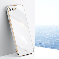 XINLI Straight Edge 6D Electroplate TPU Phone Case