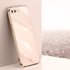 XINLI Straight Edge 6D Electroplate TPU Phone Case