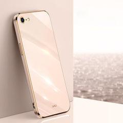 XINLI Straight Edge 6D Electroplate TPU Phone Case, For iPhone 6 / 6s, For iPhone 6 Plus / 6s Plus, For iPhone SE 2022 / SE 2020 / 8 / 7