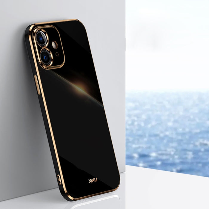 XINLI Straight Edge 6D Electroplate TPU Phone Case, For iPhone 11, For iPhone 11 Pro, For iPhone 11 Pro Max