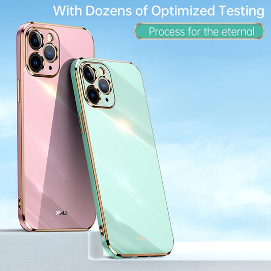 XINLI Straight Edge 6D Electroplate TPU Phone Case, For iPhone 11, For iPhone 11 Pro, For iPhone 11 Pro Max