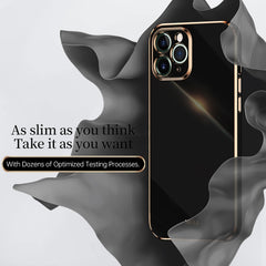 XINLI Straight Edge 6D Electroplate TPU Phone Case, For iPhone 11, For iPhone 11 Pro, For iPhone 11 Pro Max