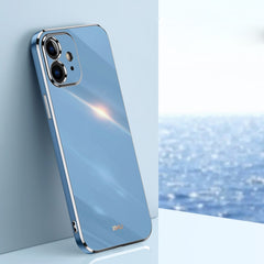 XINLI Straight Edge 6D Electroplate TPU Phone Case, For iPhone 11, For iPhone 11 Pro, For iPhone 11 Pro Max
