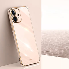 XINLI Straight Edge 6D Electroplate TPU Phone Case, For iPhone 11, For iPhone 11 Pro, For iPhone 11 Pro Max