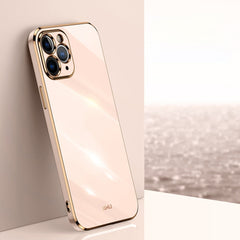 XINLI Straight Edge 6D Electroplate TPU Phone Case, For iPhone 11, For iPhone 11 Pro, For iPhone 11 Pro Max