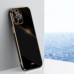 XINLI Straight Edge 6D Electroplate TPU Phone Case, For iPhone 11, For iPhone 11 Pro, For iPhone 11 Pro Max