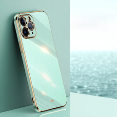 XINLI Straight Edge 6D Electroplate TPU Phone Case, For iPhone 11, For iPhone 11 Pro, For iPhone 11 Pro Max
