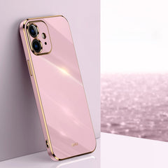 XINLI Straight Edge 6D Electroplate TPU Phone Case, For iPhone 12, For iPhone 12 mini, For iPhone 12 Pro Max