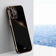 XINLI Straight Edge 6D Electroplate TPU Phone Case, For iPhone 12, For iPhone 12 mini, For iPhone 12 Pro Max