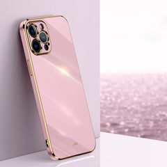 XINLI Straight Edge 6D Electroplate TPU Phone Case, For iPhone 12, For iPhone 12 mini, For iPhone 12 Pro Max