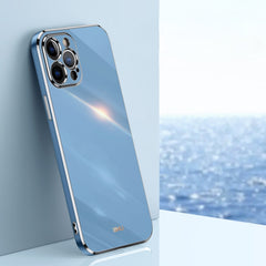 XINLI Straight Edge 6D Electroplate TPU Phone Case, For iPhone 12, For iPhone 12 mini, For iPhone 12 Pro Max